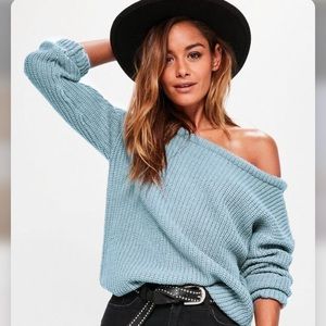 Off shoulder Knit Sweater